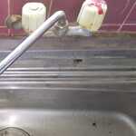 水栓についた水垢と錆